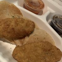 Pancakes and chicken  at Baby Vegan Cafe in Cincinnati