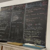 The Menue  at Una Conchiglia - Via San Martino - Maybe closed in Ancona