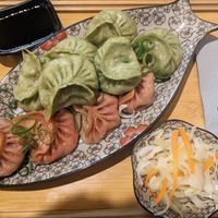 Veggie and tofu dumplings. at Jin's Ramen in Vienna