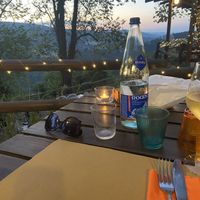 View al tramonto  at Agriturismo Becerca in Serra San Quirico