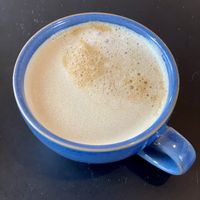 Macadamia cappuccino. Ask for actual coffee cups!  at ROOTED in Walnut Creek