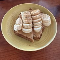 Peanut butter banana sourdough   at ROOTED in Walnut Creek
