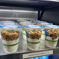 Cashew yogurt parfait   at ROOTED in Walnut Creek