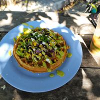 Mexican waffle at ROOTED in Walnut Creek