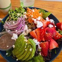 Strawberry Feta Salad at ROOTED in Walnut Creek