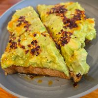 Hot Hunny Avocado Toast at ROOTED in Walnut Creek