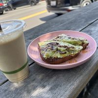 Hot honney toast 😋   at ROOTED in Walnut Creek