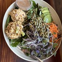 Salad w Chickpea Mash  at ROOTED in Walnut Creek
