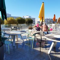 Terrace (playground on the right) at Konshi in Volketswil