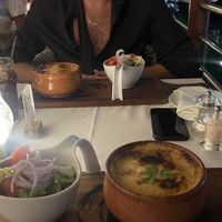 Vegetarian (vegan) moussaka  at Sail at Castle in Paphos