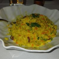 Vegan risotto at Sail at Castle in Paphos