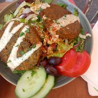 Spinat Laibchen at Tewa am Markt - Karmelitermarkt in Vienna