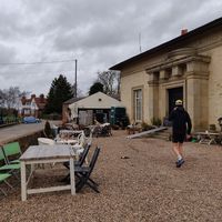 Crap photo of the outside    at Tea by the Lock in York