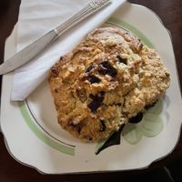 Chocolate and walnut scone   at Tea by the Lock in York