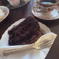 Chocolate and cherry cake   at Tea by the Lock in York