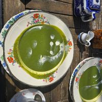 Pea & Mint Soup - this was so so tasty at Tea by the Lock in York