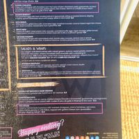 Menu #2 (there is a separate drinks menu)  at Hustle n' Flow in 