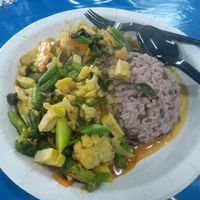 Red Curry at Lada Vegetarian Food - Veg Stall in Chiang Mai