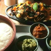 Vegan fajitas. So good! at Santos Mexican Grill & Bar - Neubau in Vienna