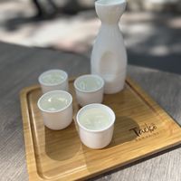 Cold sake  at Taeko Ramen in Vienna