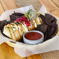 Burrito at El Veggie SV Escalón in San Salvador