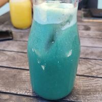 Spirulina Shake at El Veggie SV Escalón in San Salvador