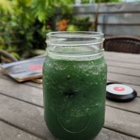 Spirulina Smoothie at El Veggie SV Escalón in San Salvador