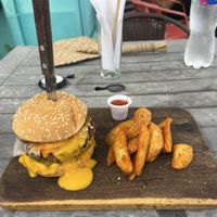 La bacon burger   at El Veggie SV Escalón in San Salvador