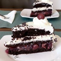 Vegane Schwarzwälderkirschtorte (Take Away)  at Fredi's Cafe in Vienna