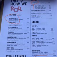 Menu  at Finn in Vienna