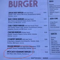 Menu  at Finn in Vienna