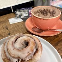 Cinnamon roll  at The Nest Coffee House in Southampton