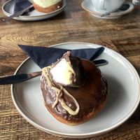 Creme egg doughnut   at The Nest Coffee House in Southampton