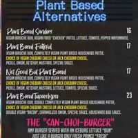 Vegan burger options at Goodbar in Mooloolaba