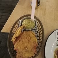 Crispy plantains with guacamole at El Bigoton in Mooloolaba