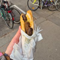 Vegan bosna at Wiener Würstelstand in Vienna