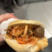 Kimchi Hotdog 8,40€  at Wiener Würstelstand in Vienna
