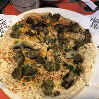 Vegana Pitza  at Habibi's in San Salvador