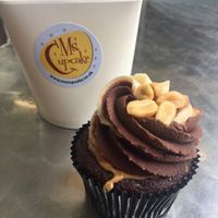 Chocolate peanut butter cupcake at Ms. Cupcake in South West London