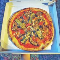 Vegan Pizza at La Diva in Aachen