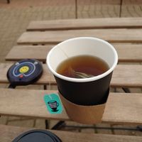 Peppermint tea at The Willow Tree Cafe in Brixworth