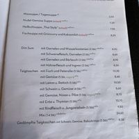 Menu as of 10/2023  at Market in Vienna