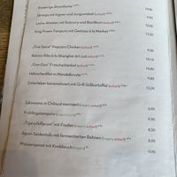 Menu as of 10/2023  at Market in Vienna