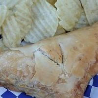 Vegan vegetable wellington (yum) at The Coven Cafe in Lincoln City