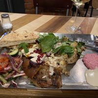 Vegan platter  at Hungry Guy in Vienna