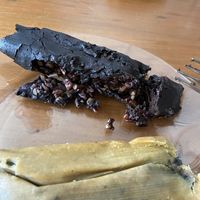 La foto no le hace justicia, pero increíbles tamales!!  at Manik Bal in Merida