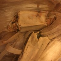 Garbanzo y papas & rajahs con maiz  at Manik Bal in Merida