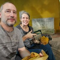 We couldn't wait and had to eat them on the street.  So good! at Manik Bal in Merida