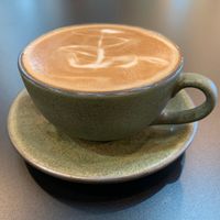 Latte- housemade almond or coconut milk, or oat milk at Ants on a Log Cafe in Corvallis