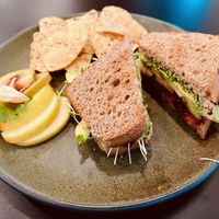 veggie sandwich...  at Ants on a Log Cafe in Corvallis